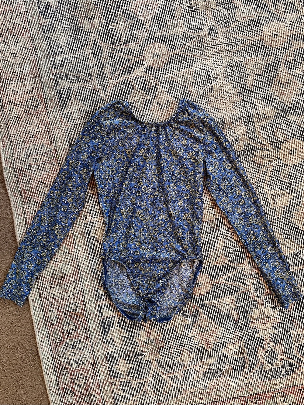 GK Floral Long Sleeve AS Leotard
